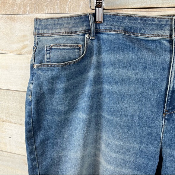 J Jill Denim‎ Jean Bermuda Shorts Womens Plus Size 28 Blue Stretch Whiskering - Picture 3 of 11